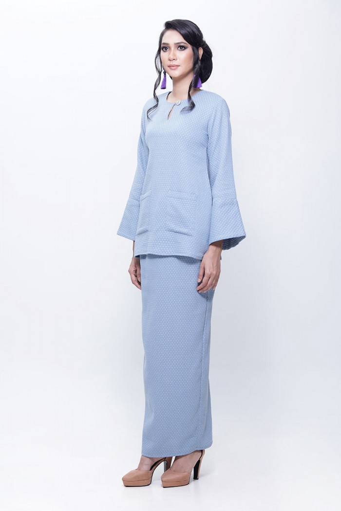 Kurung Kedah Tun Teja (Sky Blue)