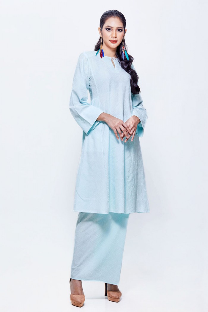 LIMITED EDITION - Kurung Riau Ghina (Light Tiffany Blue)