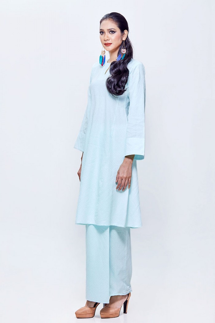 LIMITED EDITION - Kurung Riau Ghina (Light Tiffany Blue)