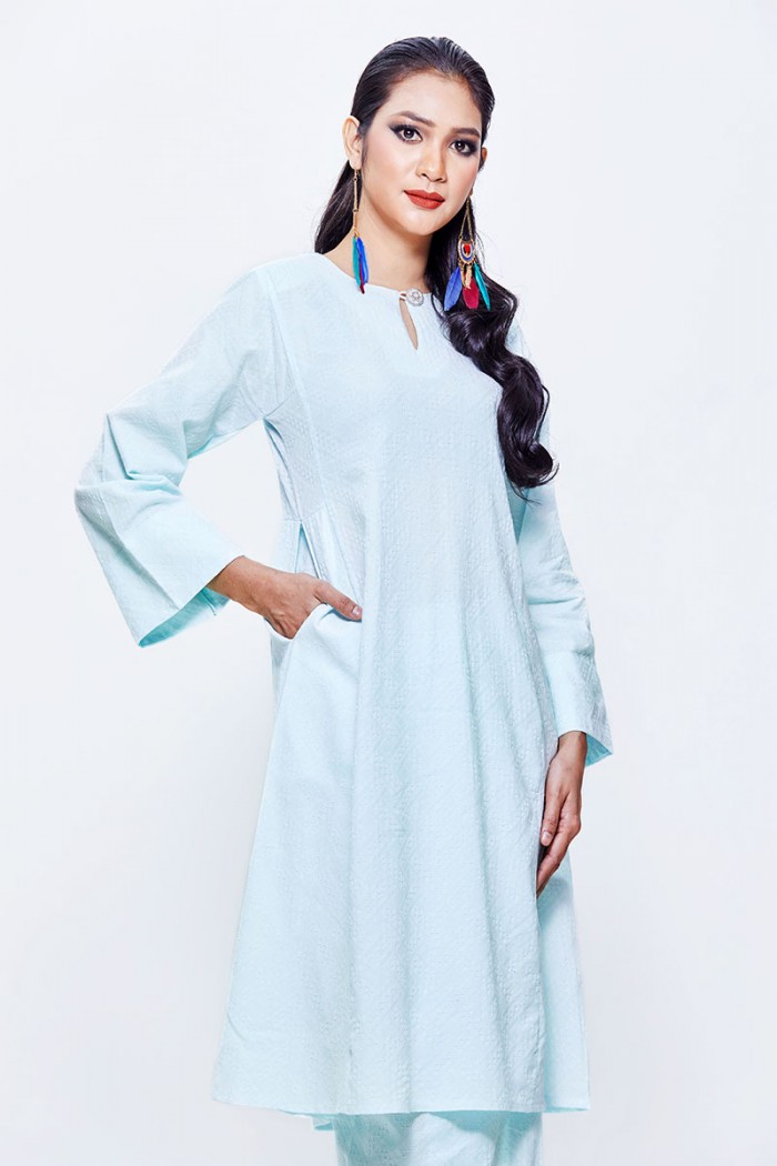 LIMITED EDITION - Kurung Riau Ghina (Light Tiffany Blue)