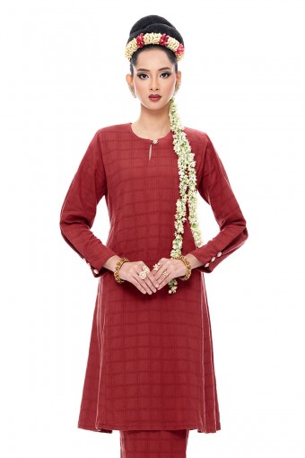 Kurung Riau Wangi (Brick Red)