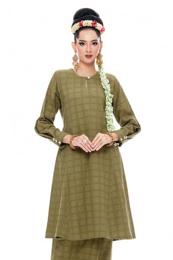 Kurung Riau Wangi (Olive)
