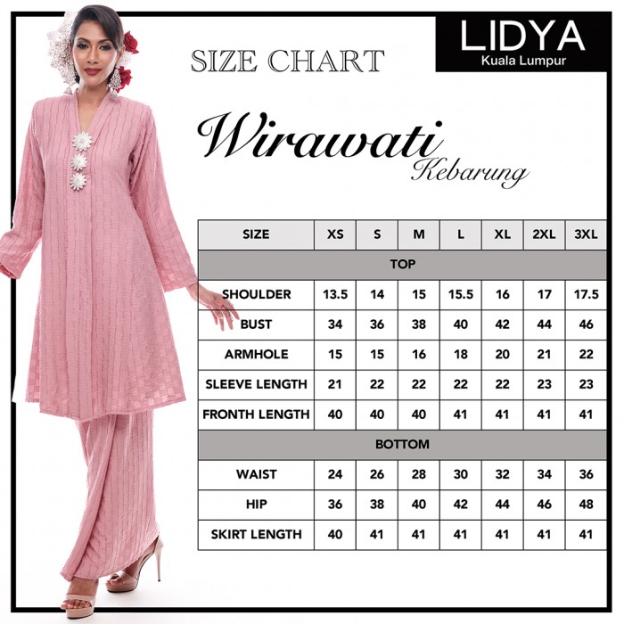 Klasik Kebarung Wirawati (Rose Pink)