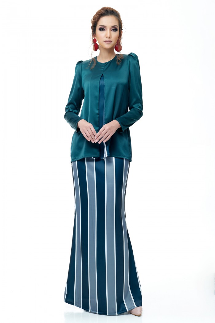 Zara Mini Kurung (Emerald Green)