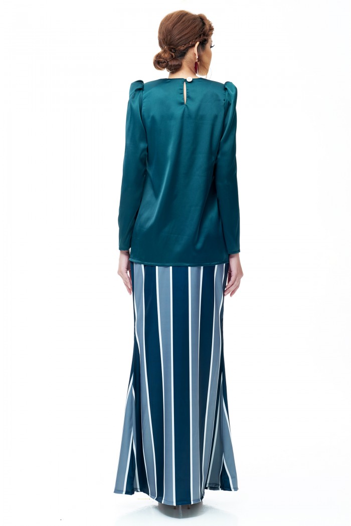 Zara Mini Kurung (Emerald Green)