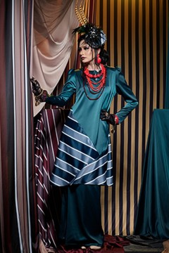 Isabella Kurung Pahang (Emerald Green)