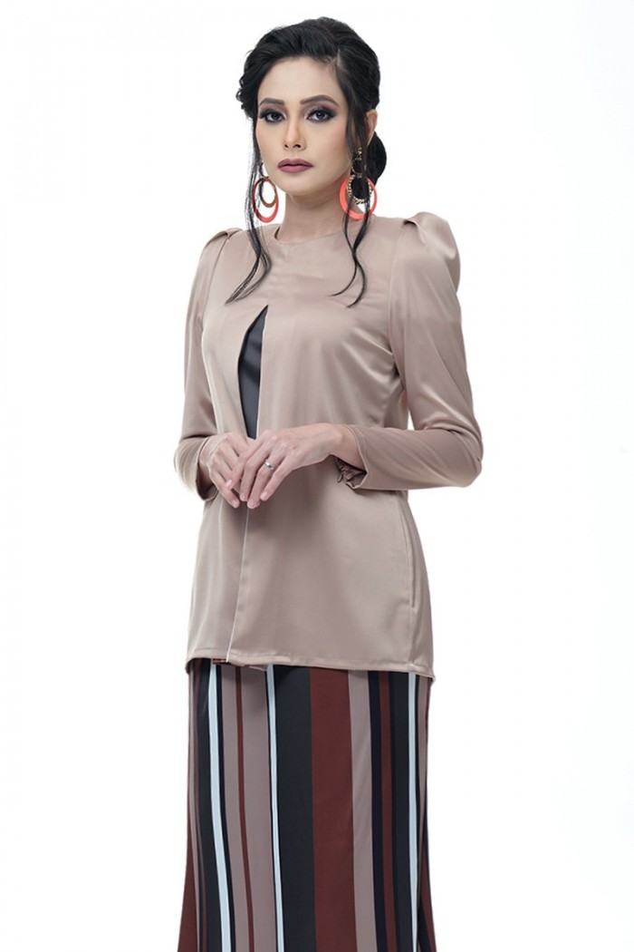 Zara Mini Kurung (Sandy Brown)