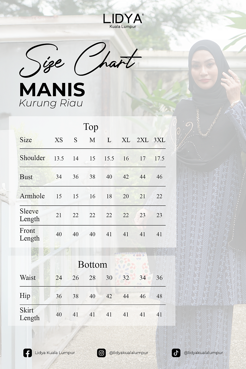 Kurung Riau Manis (Pastel Orange)